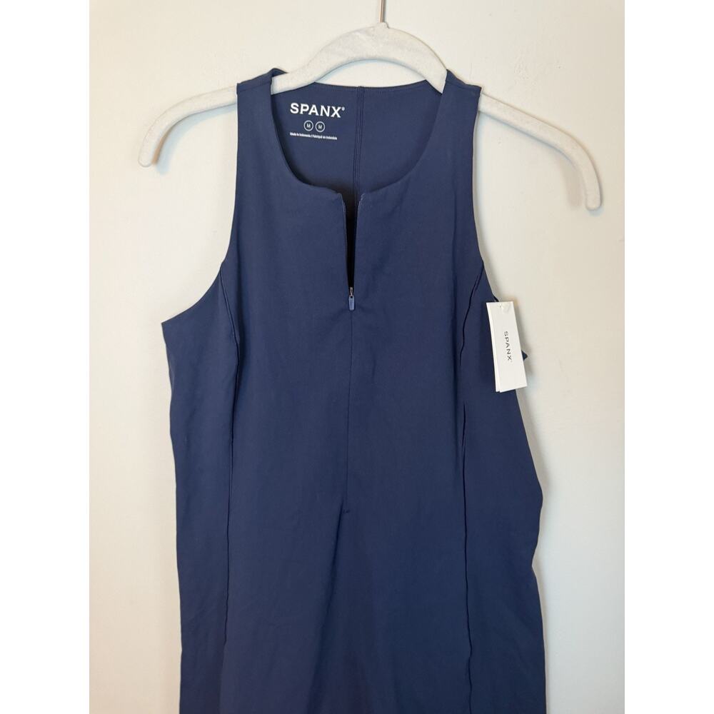 SPANX Shape Get Moving Zip Front Dress Shorts Underneath Navy Sz M NEW NWT $138 - Picture 6 of 15